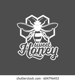 Vintage honey label
