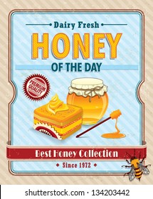 Vintage Honey poster design