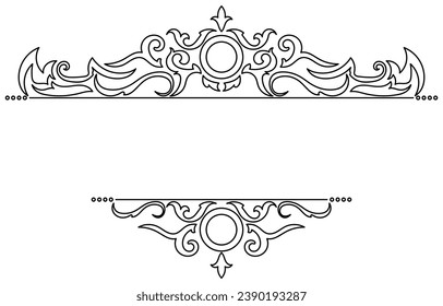 marco horizontal vintage Líneas de etiquetas para hacer catálogos y folletos para cafeterías y boutiques.