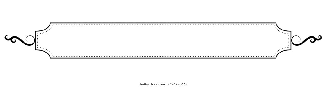 vintage horizontal frame Label lines for making catalogs and brochures for coffee shops and boutiques.	
