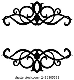 vintage horizontal frame Label lines for making catalogs and brochures for coffee shops and boutiques.