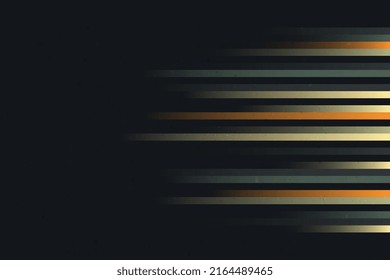 Vintage horizontal motion lines background with noise texture overlay in the retro style