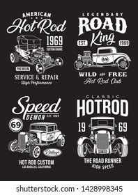 Vintage Hot Rod Graphic T-shirts Collection