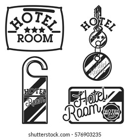 Vintage hotel emblems