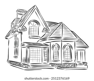 Vintage Houses Vector collection fully editable file.
