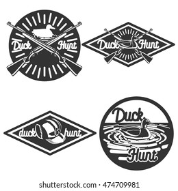Vintage hunting emblems