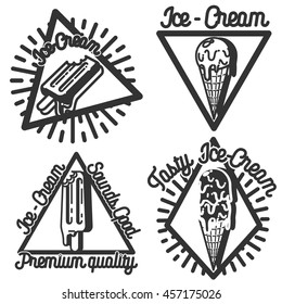 Vintage Ice Cream emblems
