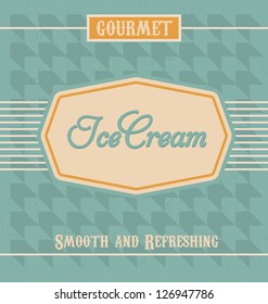Vintage Ice Cream Label Design