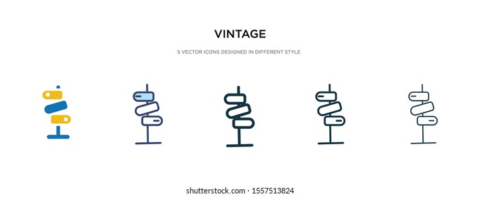 vintage icon in different style vector illustration. two colored and black vintage vector icons designed in filled, outline, line and stroke style can be used for web, mobile, ui