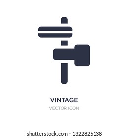 vintage icon on white background. Simple element illustration from Maps and Flags concept. vintage sign icon symbol design.