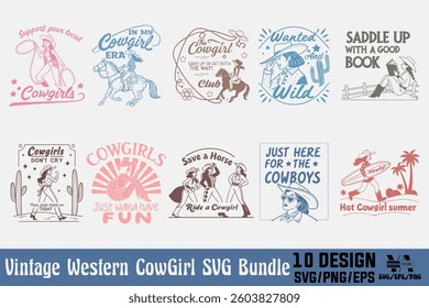 Vintage illustration of cowgirl vector t shirt design vector graphic typographic poster or tshirts