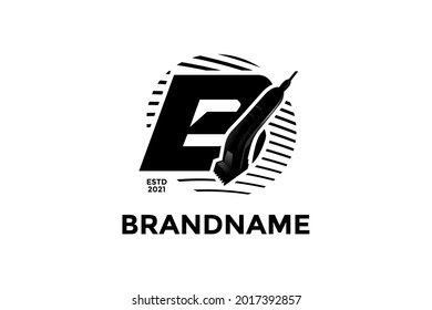 Vintage illustration design for Barbershop logo, logo created combining initial B and Shaving Machine.