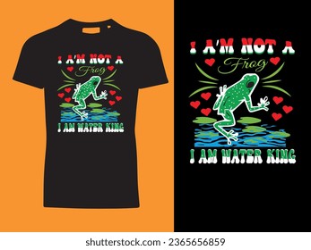 Vintage illustration of frog t shirt design, vector graphic, typographic poster or tshirts street wear and Urban style