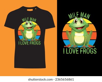 Vintage illustration of frog t shirt design, vector graphic, typographic poster or tshirts street wear and Urban style