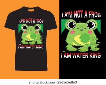 Vintage illustration of frog t shirt design, vector graphic, typographic poster or tshirts street wear and Urban style