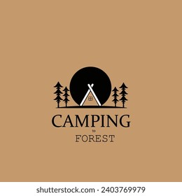 vintage illustration graphic design outdoor camping