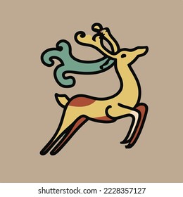 vintage  illustration. icon concept isolated vector. flat cartoon style