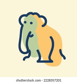 vintage  illustration. icon concept isolated vector. flat cartoon style