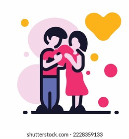 vintage  illustration. icon concept isolated vector. flat cartoon style