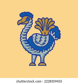 vintage  illustration. icon concept isolated vector. flat cartoon style