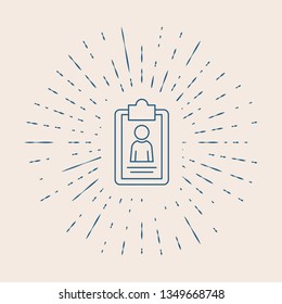 Vintage illustration with sun rays Summary concept icon, creative writing, short story telling, highlight information, essay research, school education logo, brief text review