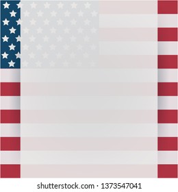 Vintage independence day poster. Vector illustration. Layered
