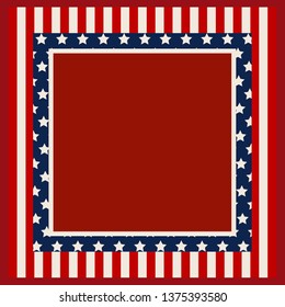 Vintage independence day poster. Vector illustration. Layered. 