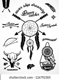 Vintage Indian Collection with Dream catcher and arrows