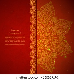 Vintage Indian Ornament. With place for your text