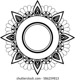vintage indian pattern / vector illustration