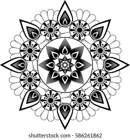 vintage indian pattern / vector illustration