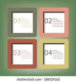 Vintage Infographic Template Banner.EPS 10