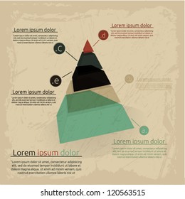 Vintage infographic template. Vector illustration.