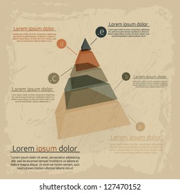 Vintage infographic template. Vector illustration.