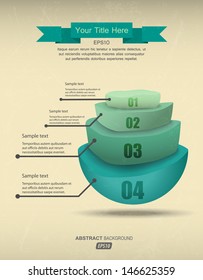 Vintage infographics / view your data in the form of a sphere / vector template