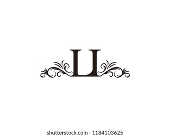 Vintage initial letter logo LI couple wedding name