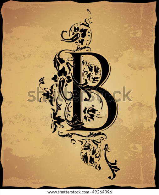 Vintage Initials Letter B Stock Vector (Royalty Free) 49264396