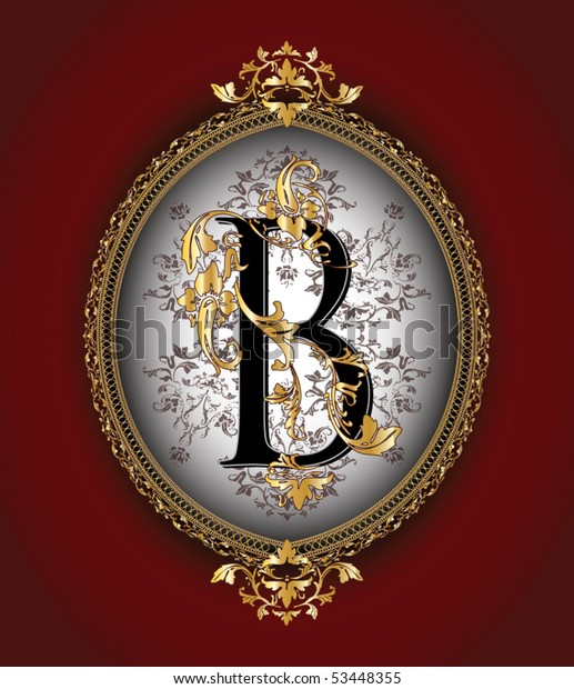 Vintage Initials Letter B Stock Vector (Royalty Free) 53448355