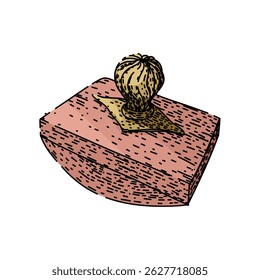 vintage ink blotter hand drawn. paper collectible, office tool, accessory blotting vintage ink blotter vector sketch. isolated color illustration