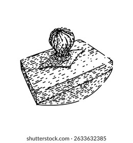 vintage ink blotter hand drawn. paper collectible, office tool, accessory blotting vintage ink blotter vector sketch. isolated black illustration