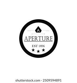 Vintage inspired circular logo featuring a bold letter "A" and the word "Aperture". The intricate design and serif font evoke a sense of tradition and quality.