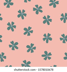 Vintage inspired ditsy floral seamless vector pattern