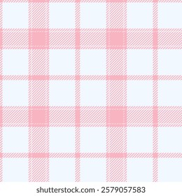 Vintage inspired powder pink plaid for home decor