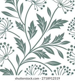 Patrón de azulejos sin costuras inspirado en Antiguas con intrincados Elementos florales y paleta de colores apagados ideal para el concepto de backsplash de cocina clásica como Elementos florales intrincados con colores apagados crean un patrón de azulejos sin costuras vintage perfecto para backsplashes de cocina clásica en Foto de archivo Concepto y espacio vacío en el lado izquierdo, sin texto --ar 7:2 --tile