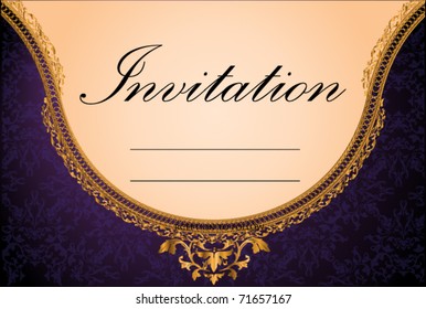 Vintage invitation