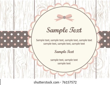 Vintage invitation