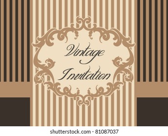 vintage invitation