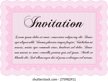 Invitación vintage. Borde, marco.Con fondo de calidad. Buen diseño. 