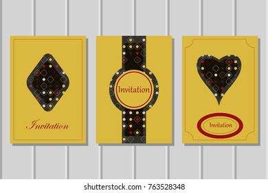 Vintage invitation brochure