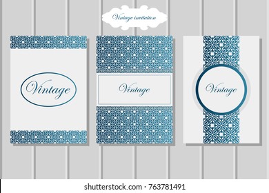 Vintage invitation brochure